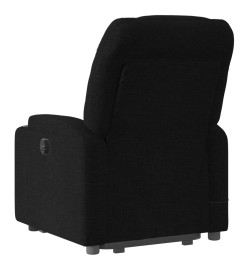 Fauteuil inclinable de massage électrique Noir Tissu