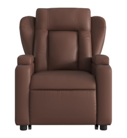 Fauteuil inclinable de massage Marron Similicuir