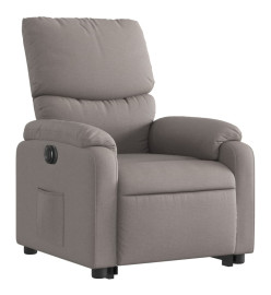 Fauteuil inclinable électrique taupe tissu