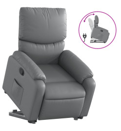 Fauteuil inclinable Gris Similicuir