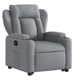 Fauteuil inclinable Gris clair Tissu