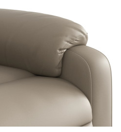 Fauteuil inclinable de massage électrique cappuccino similicuir