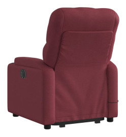 Fauteuil inclinable de massage Rouge bordeaux Tissu