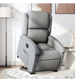 Fauteuil inclinable Gris clair Tissu