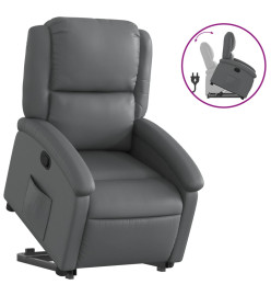 Fauteuil inclinable Gris Similicuir