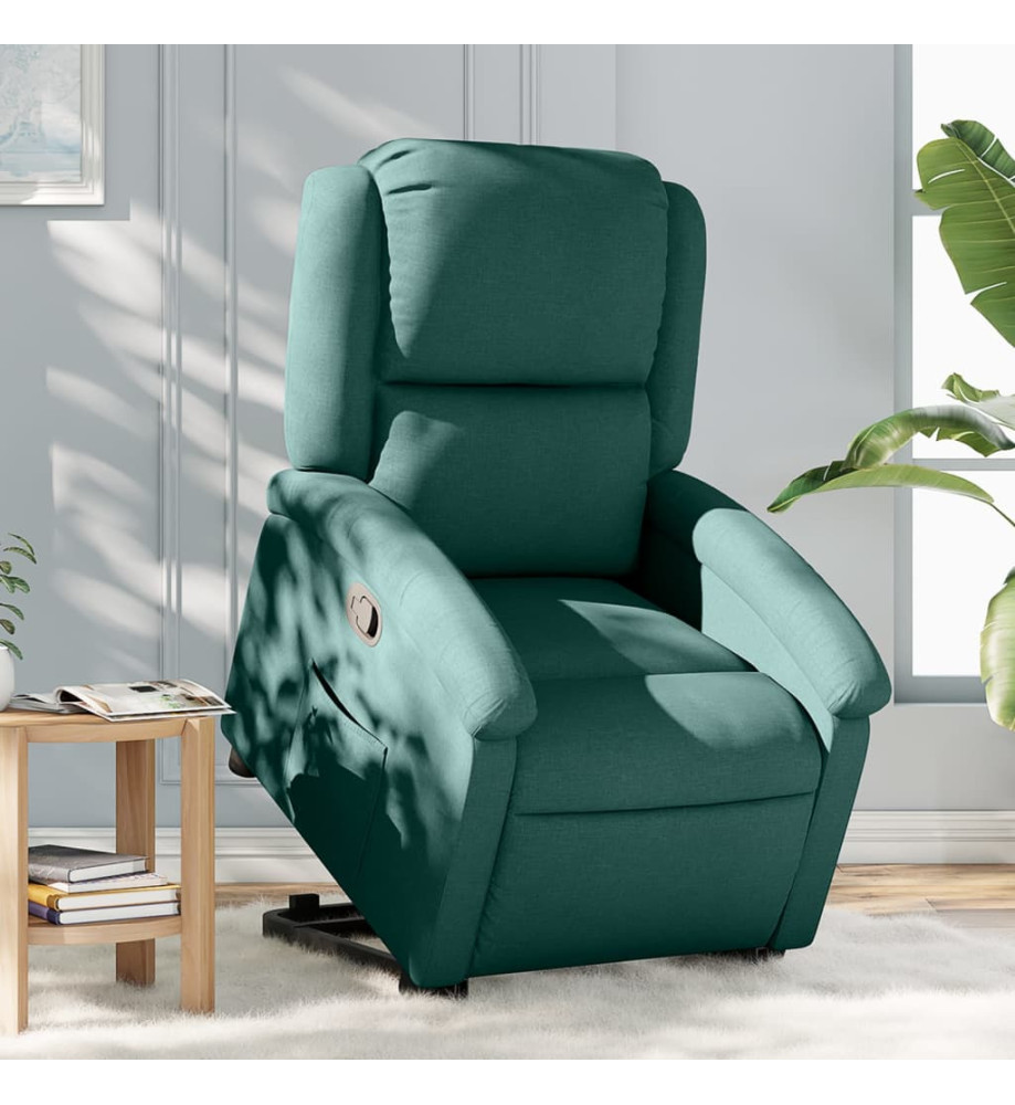 Fauteuil inclinable vert foncé tissu