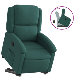 Fauteuil inclinable vert foncé tissu