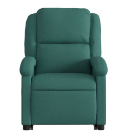 Fauteuil inclinable vert foncé tissu