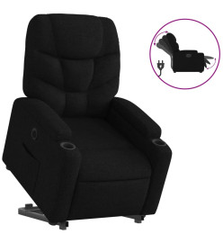 Fauteuil inclinable électrique noir tissu