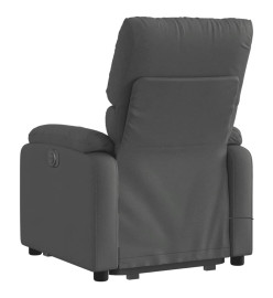 Fauteuil de massage inclinable Gris foncé Tissu