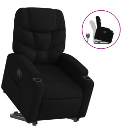 Fauteuil inclinable noir tissu