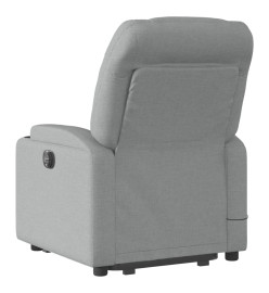 Fauteuil de massage inclinable Gris clair Tissu