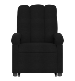 Fauteuil inclinable de massage électrique Noir Tissu