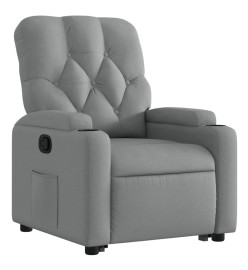 Fauteuil inclinable Gris clair Tissu