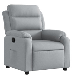 Fauteuil inclinable Gris clair Tissu