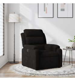 Fauteuil inclinable noir velours