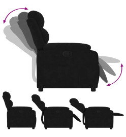 Fauteuil inclinable noir velours