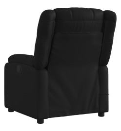 Fauteuil de massage inclinable électrique noir similicuir