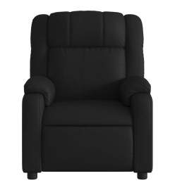 Fauteuil de massage inclinable électrique noir similicuir