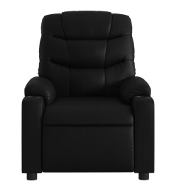 Fauteuil de massage inclinable Noir Similicuir