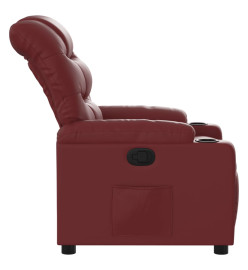 Fauteuil inclinable Rouge bordeaux Similicuir