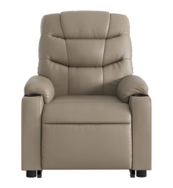 Fauteuil inclinable électrique cappuccino similicuir