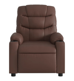 Fauteuil de massage inclinable Marron Similicuir