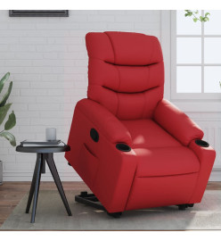 Fauteuil inclinable Rouge Similicuir