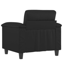 Fauteuil Noir 60 cm Similicuir