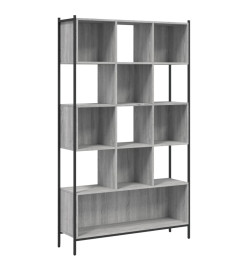 Bibliothèque sonoma gris 102x28x172 cm bois d'ingénierie