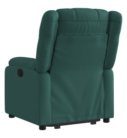 Fauteuil inclinable vert foncé tissu