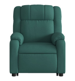 Fauteuil inclinable vert foncé tissu