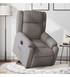 Fauteuil inclinable électrique taupe tissu