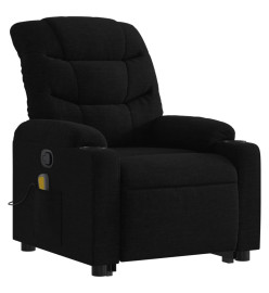 Fauteuil de massage inclinable Noir Tissu