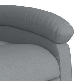 Fauteuil inclinable Gris clair Tissu