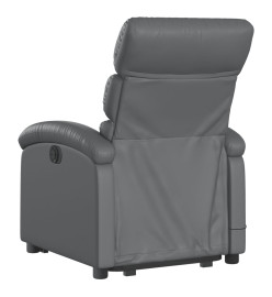 Fauteuil inclinable de massage Gris Similicuir