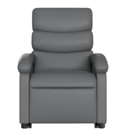 Fauteuil inclinable de massage Gris Similicuir