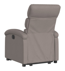 Fauteuil inclinable électrique taupe tissu