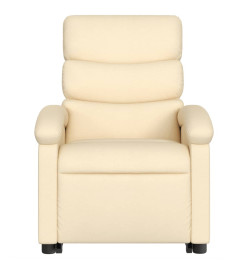 Fauteuil inclinable Crème Tissu