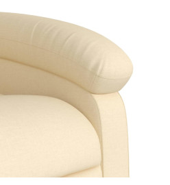 Fauteuil inclinable Crème Tissu