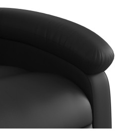 Fauteuil inclinable de massage électrique noir similicuir