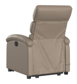 Fauteuil inclinable de massage électrique cappuccino similicuir