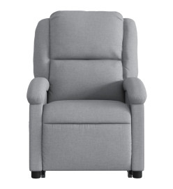 Fauteuil inclinable électrique gris clair tissu