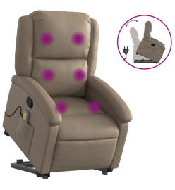 Fauteuil inclinable de massage Cappuccino Similicuir