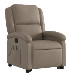 Fauteuil inclinable de massage Cappuccino Similicuir