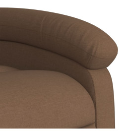 Fauteuil de massage inclinable Marron Tissu