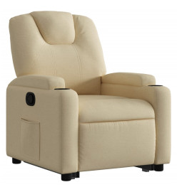 Fauteuil inclinable Crème Tissu