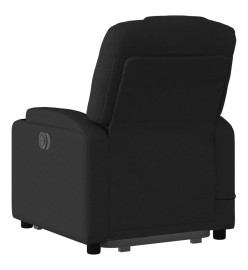 Fauteuil inclinable de massage électrique Noir Tissu