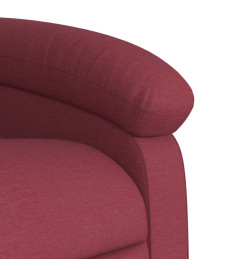 Fauteuil inclinable de massage Rouge bordeaux Tissu