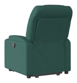 Fauteuil inclinable électrique vert foncé tissu